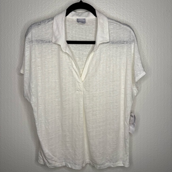 Chico's Tops - Chico’s Linen Easy Henley Top